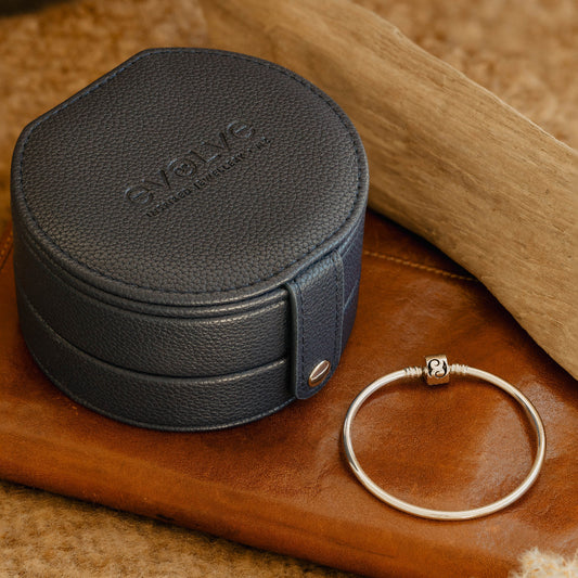 Navy Mini Jewellery Box