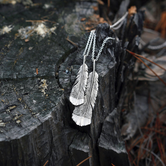 Huia Feather Pendants