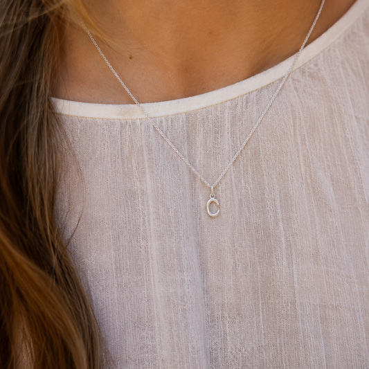 Initial Necklace C
