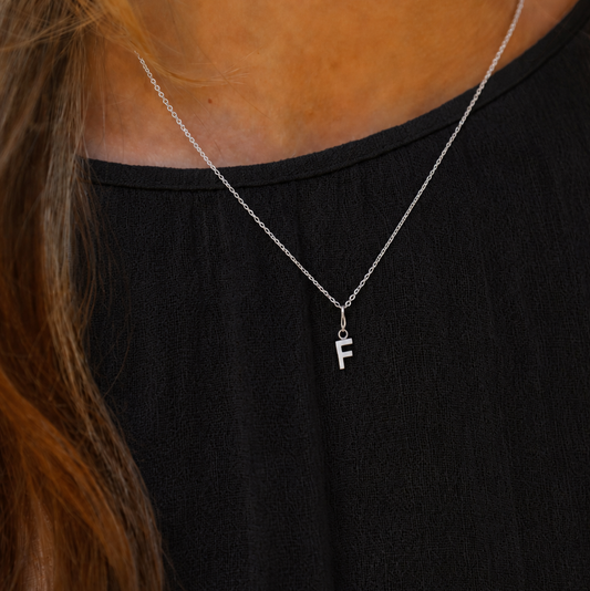 Initial Necklace F