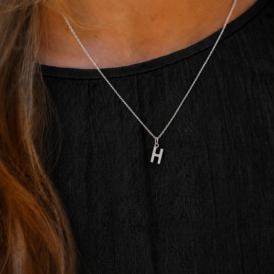 Initial Necklace H