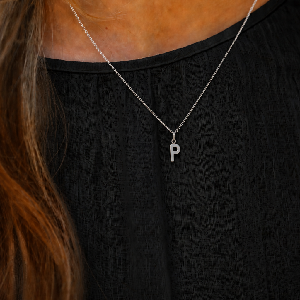 Initial Necklace P