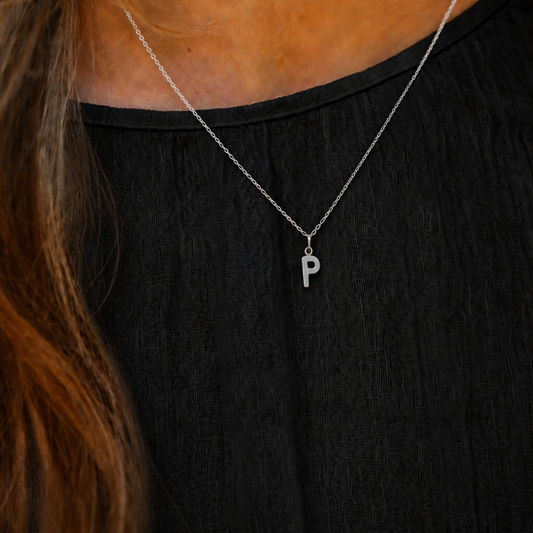 Initial Necklace P