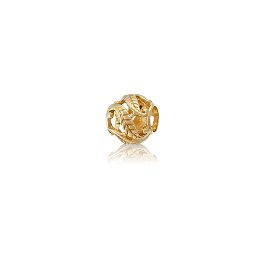 Forever, gold bead charm from Evolve Inspired Jewellery