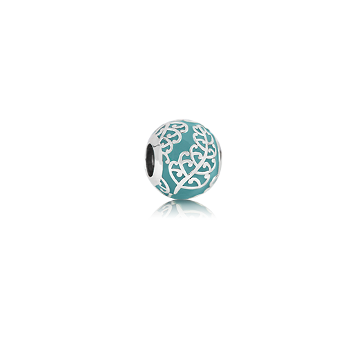 Koru Fern, enamel bead charm meaning family from Evolve Inspired Jewellery