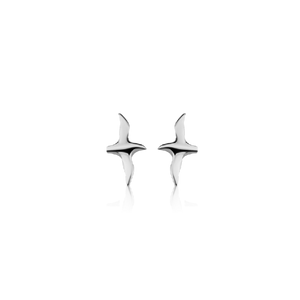 A pair of Evolve New Zealand sterling silver Albatross stud earrings.