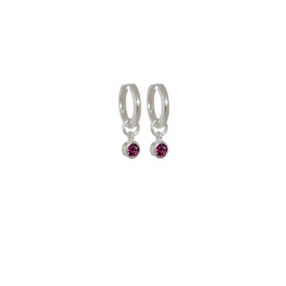 July Huggies (Rhodolite)