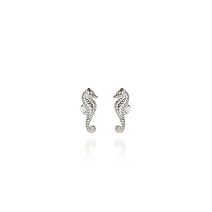 Mini Seahorse Studs (Good Luck)