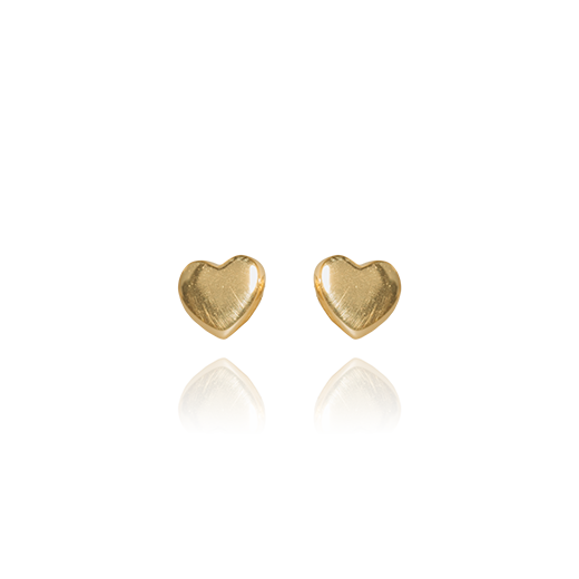 Mini Heart Studs (Loving) - Gold