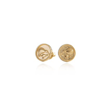 Kiwi Coin Studs (Iconic) - Gold