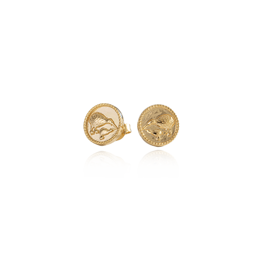 Kiwi Coin Studs (Iconic) - Gold