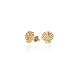 Seashell Studs (Patient) - Gold