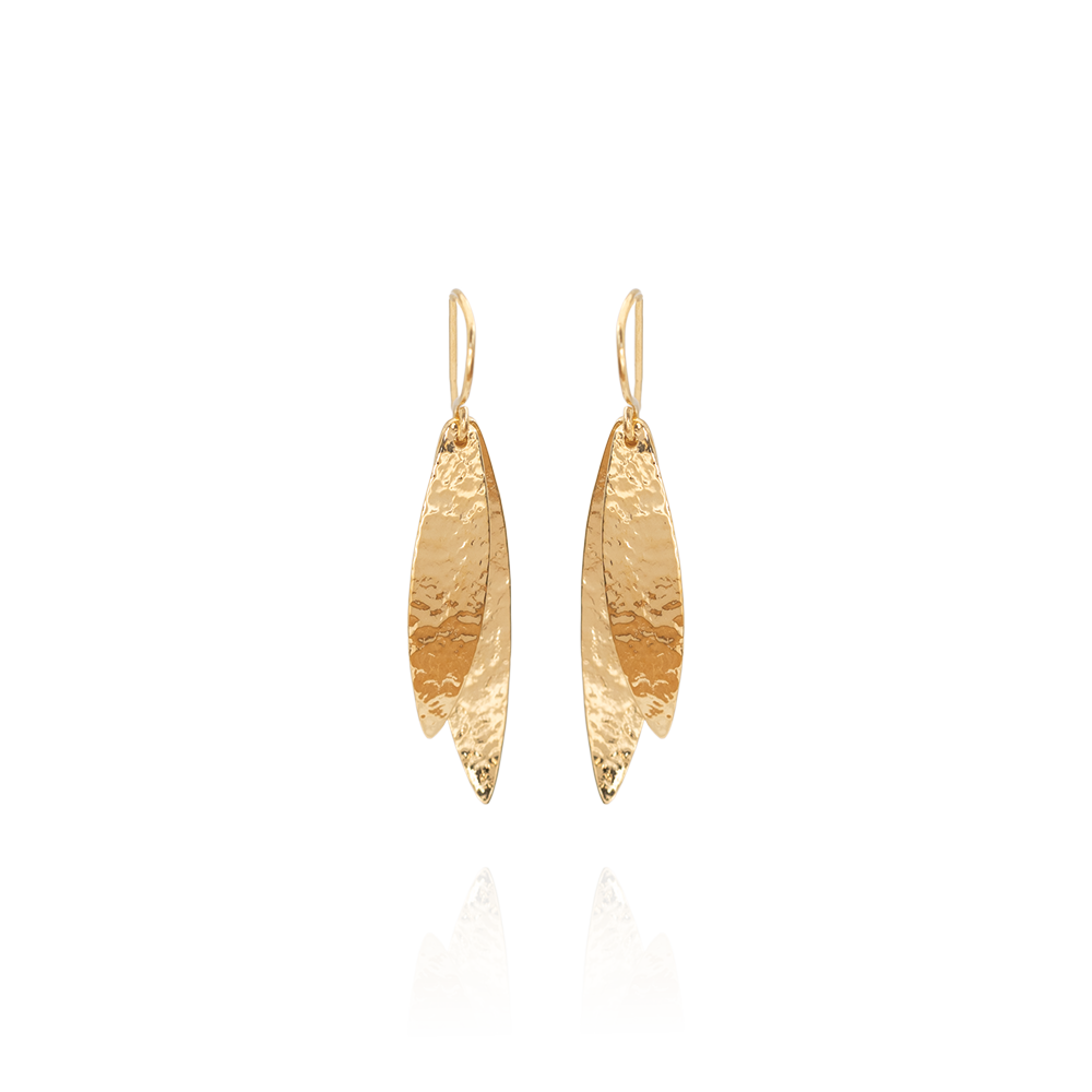 Kauri Leaves Drops (Heritage) - Gold