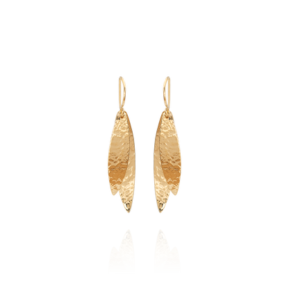Kauri Leaves Drops (Heritage) - Gold