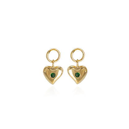 Fierce Heart Huggie Charms (Wild) - Gold