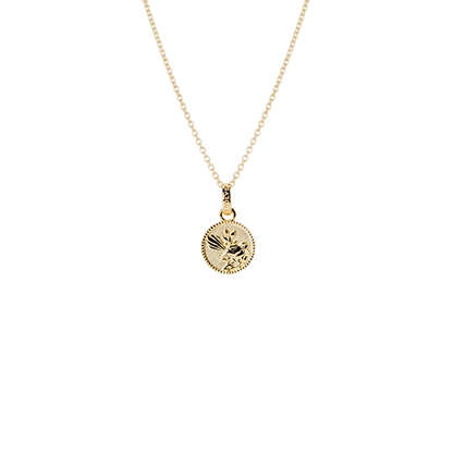 Fantail Coin Necklace (Friendly) - Gold
