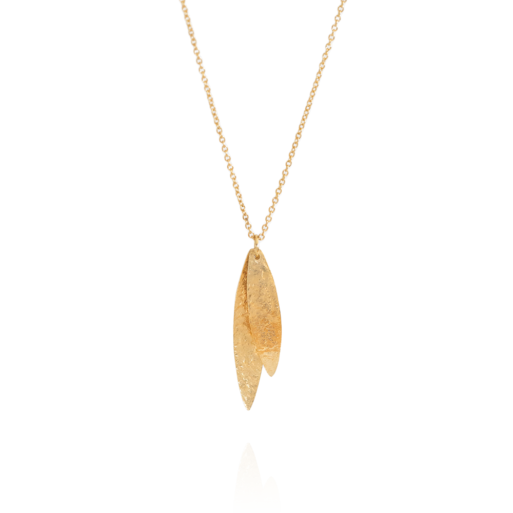 Kauri Leaves Necklace (Heritage) - Gold