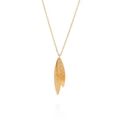 Kauri Leaves Necklace (Heritage) - Gold