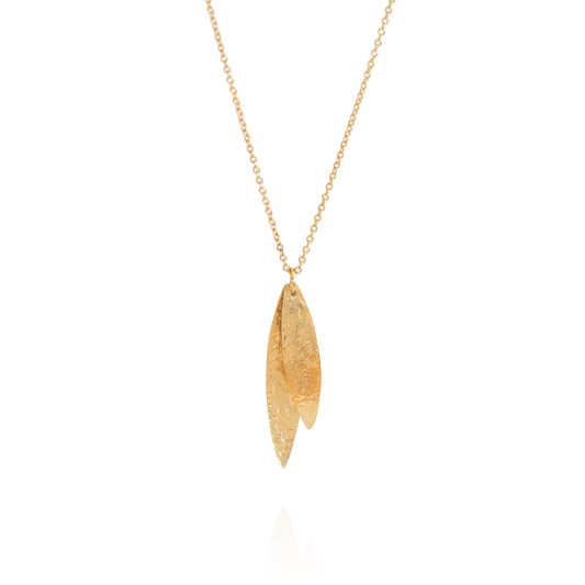 Kauri Leaves Necklace (Heritage) - Gold