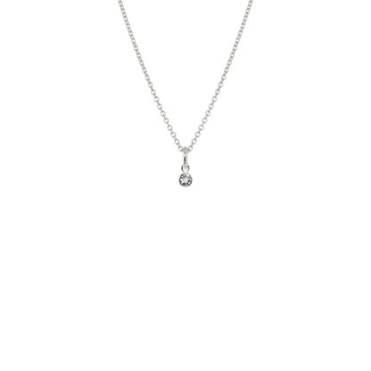 April Necklace (White Topaz)