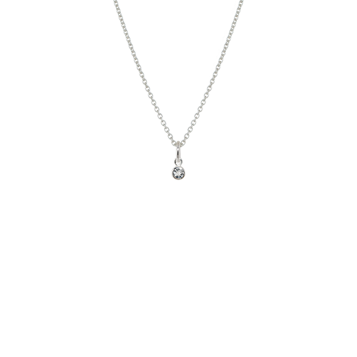 April Necklace (White Topaz)