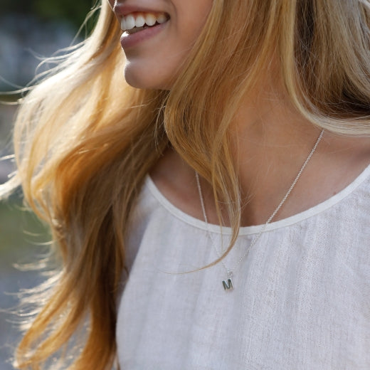 Mini Letter 'M' Necklace