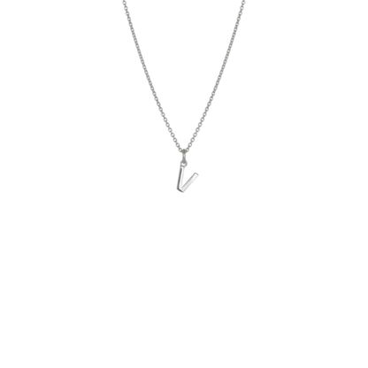 Mini Letter 'V' Necklace
