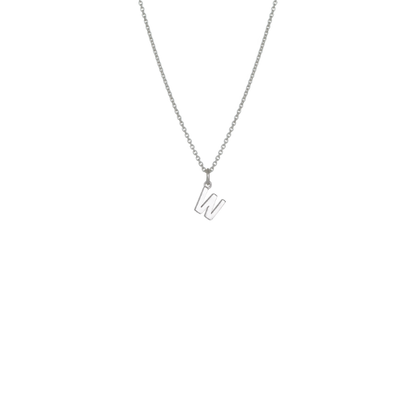 Mini Letter 'W' Necklace
