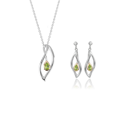 Eternity Leaf Jewellery Set