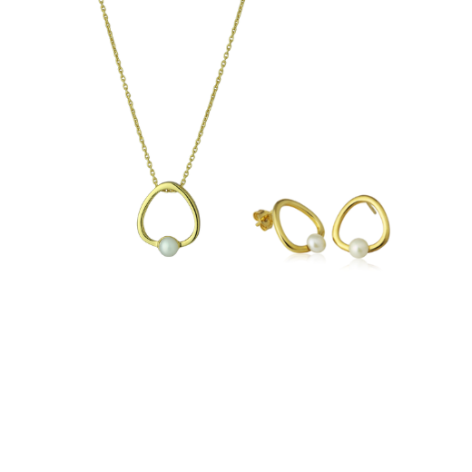 Gold Pearl Essence Jewellery Set
