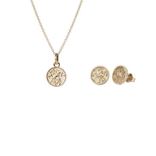 Gold Tui Coin Jewellery Set