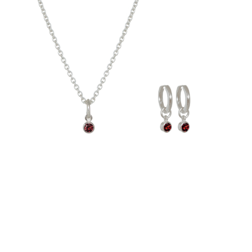 January Birthstone Jewellery Set