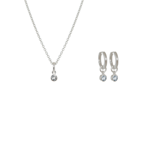 April Birthstone Jewellery Set