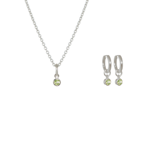 August Birthstone Jewellery Set