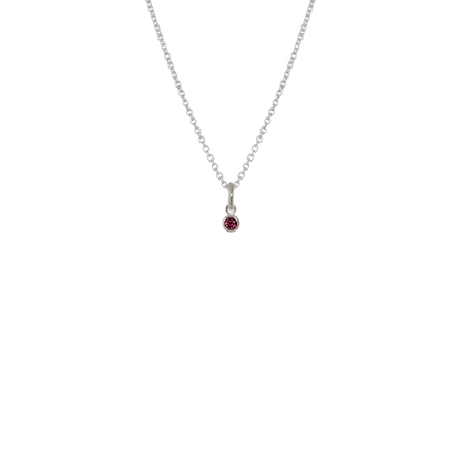 July Necklace (Rhodolite)