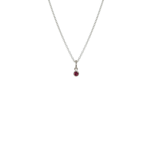 July Necklace (Rhodolite)