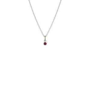 July Necklace (Rhodolite)