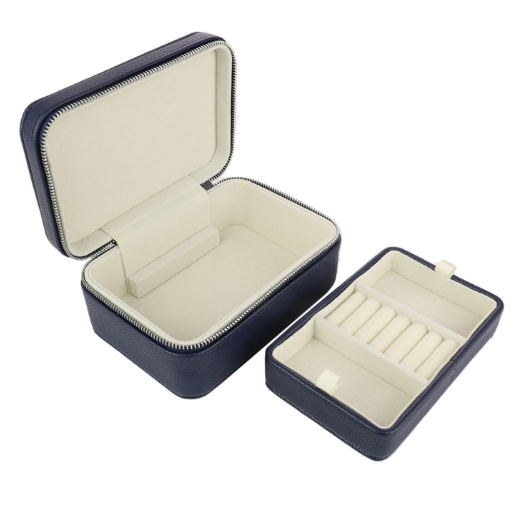 Navy Classic Jewellery Box