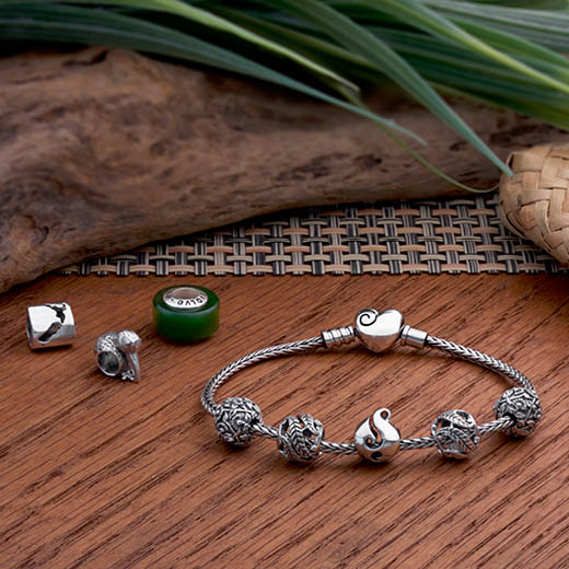 Baby Kiwi (Born in NZ) Silver Bead Charm Evolve Inspired Jewellery