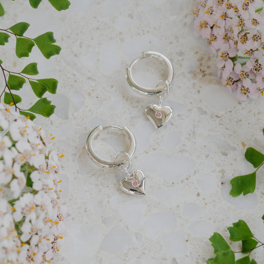 Hopeful Heart Huggie Charms (Care)