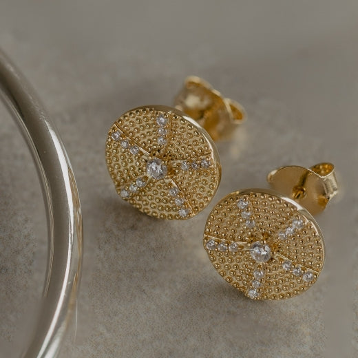 Kina Coin Studs (Inner Beauty) - Gold