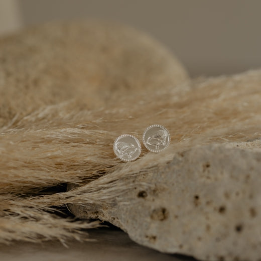 Kiwi Coin Studs (Iconic)