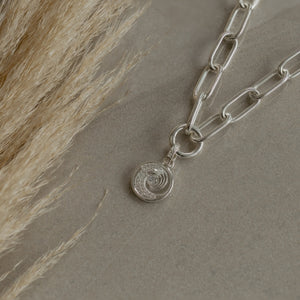 Ocean Wave Coin Pendant Charm (Confident)