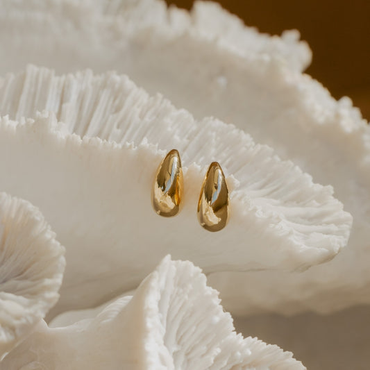 Dewdrop Studs (Renewal) - Gold
