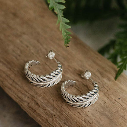 Forever Fern Hoops (Treasured Always)