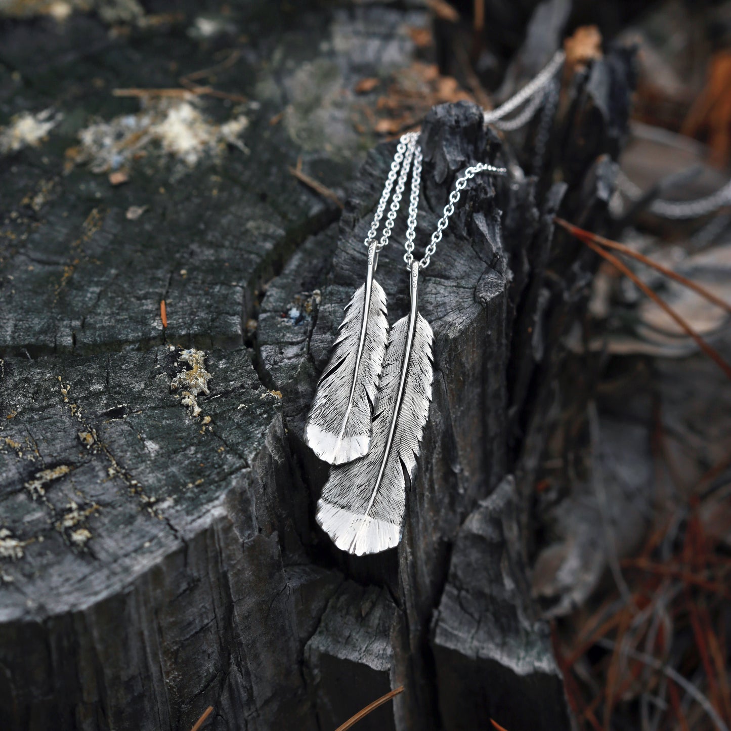 Huia Feather Pendants