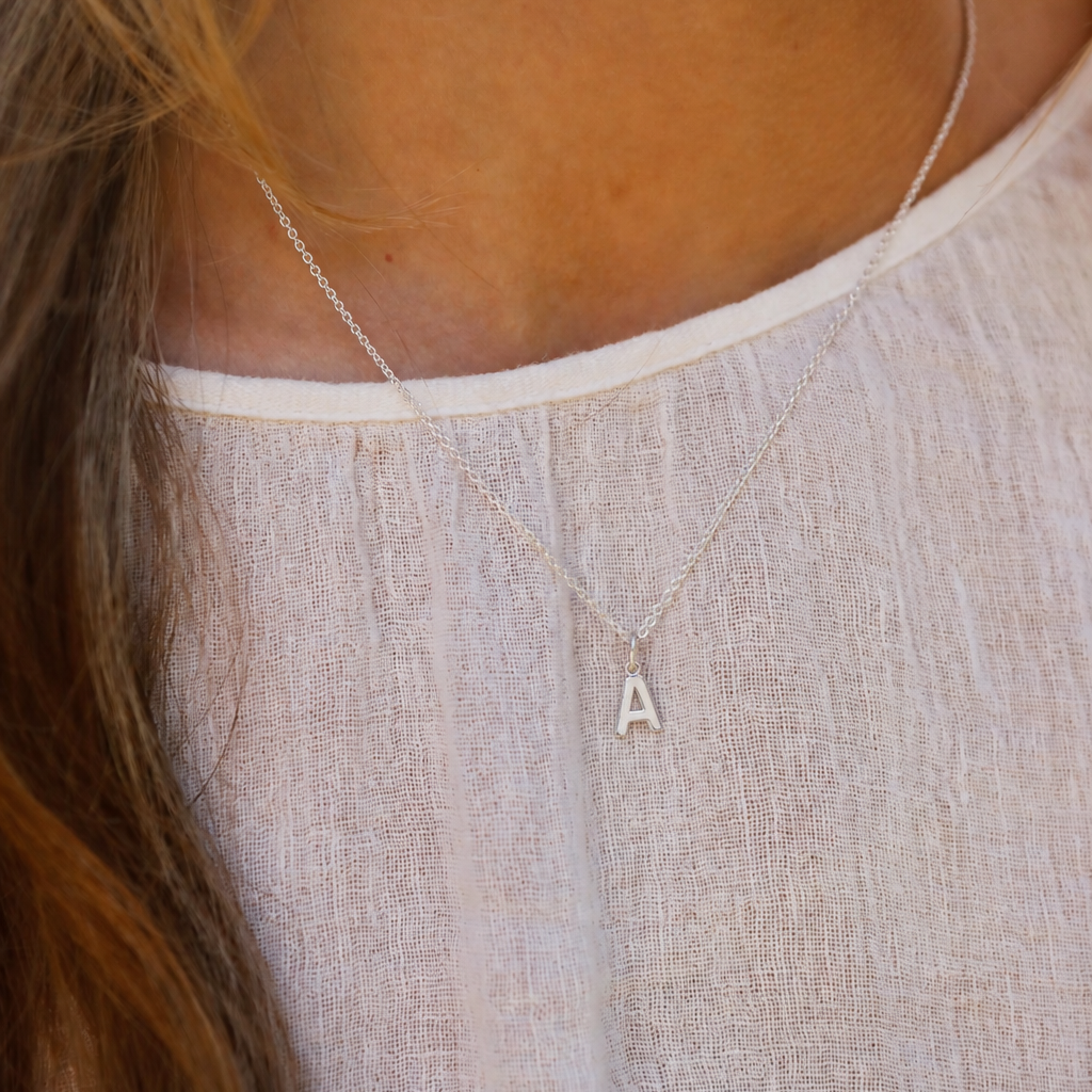 Initial Necklace A
