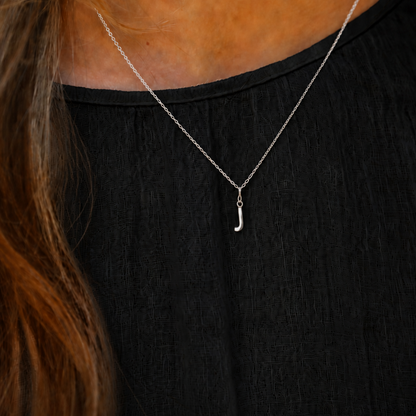 Initial Necklace J