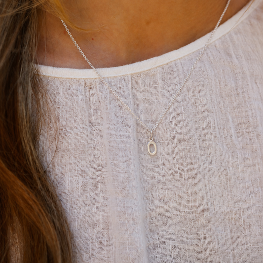 Initial Necklace O