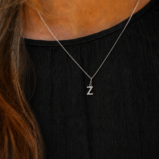 Initial Necklace Z
